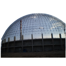 Light weight steel space truss dome steel spatial structure